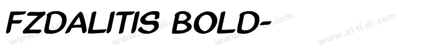 FZDaLiTiS Bold字体转换